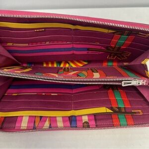 Hermès Azap Long Silkin Wallet in Pink Epsom Leather - Preowned
